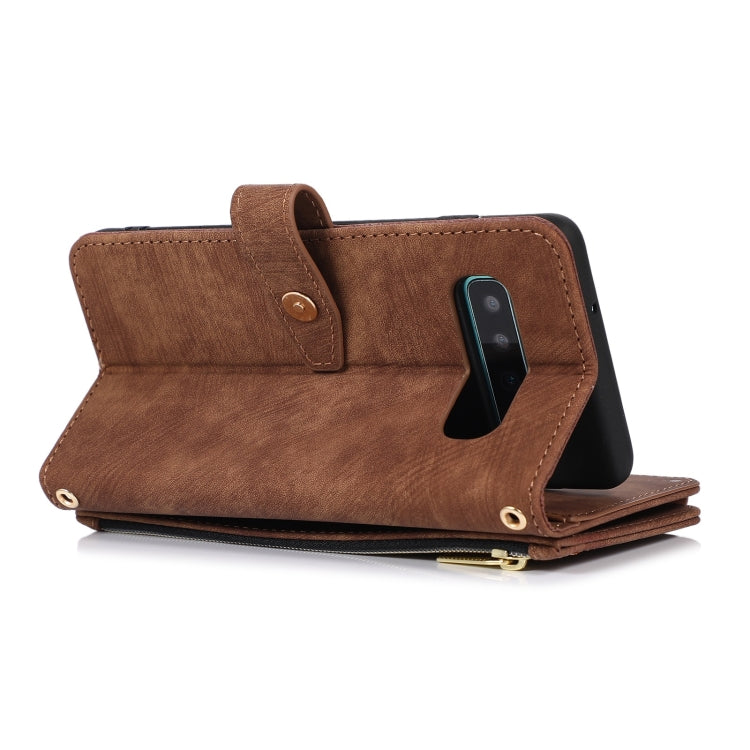 For Samsung Galaxy S10 Dream 9-Card Wallet Zipper Bag Leather Phone Case