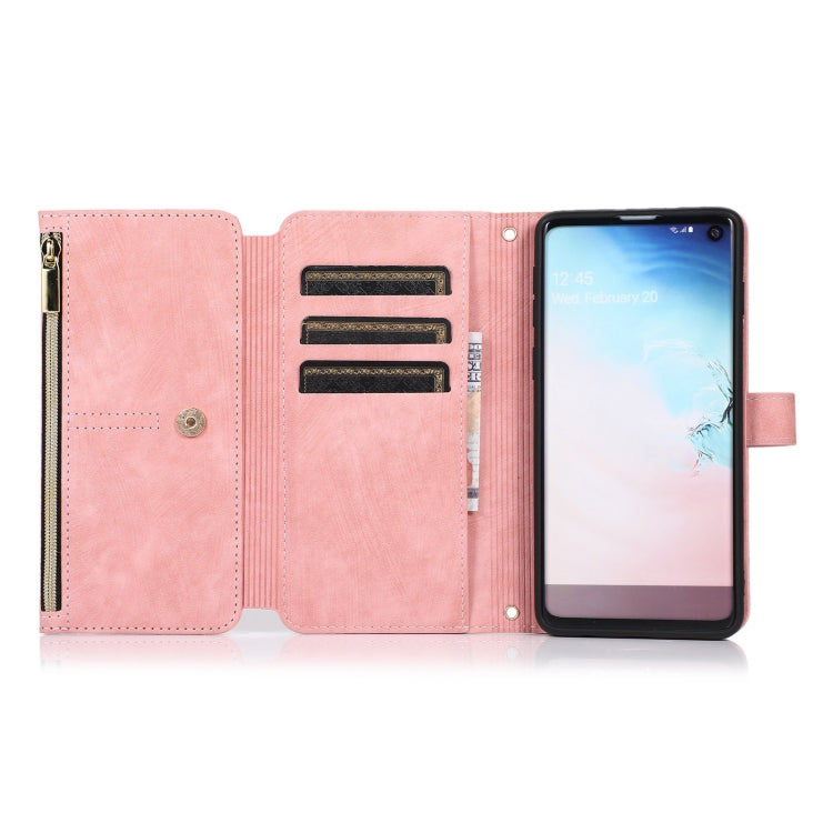 For Samsung Galaxy S10 Dream 9-Card Wallet Zipper Bag Leather Phone Case