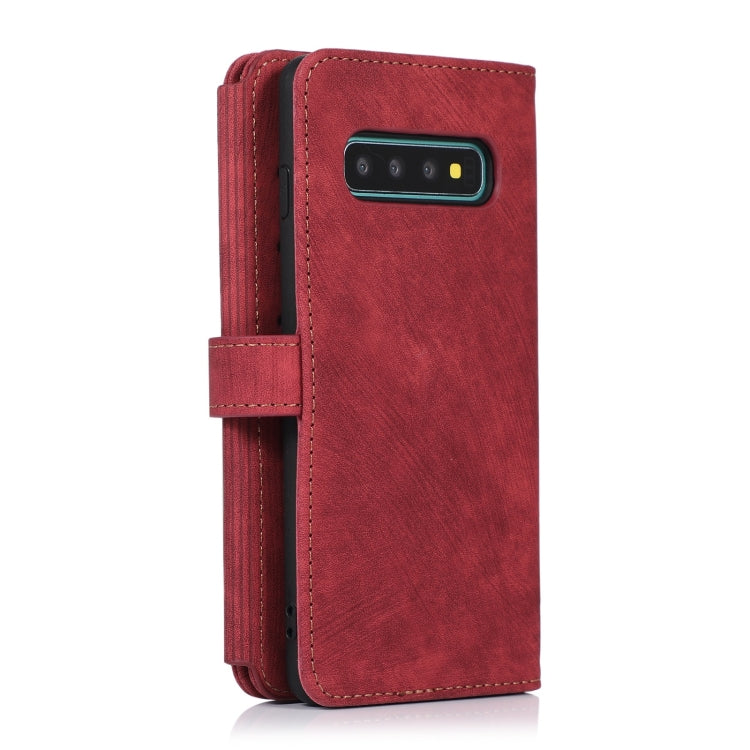 For Samsung Galaxy S10+ Dream 9-Card Wallet Zipper Bag Leather Phone Case