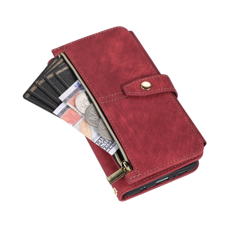 For Samsung Galaxy S10+ Dream 9-Card Wallet Zipper Bag Leather Phone Case
