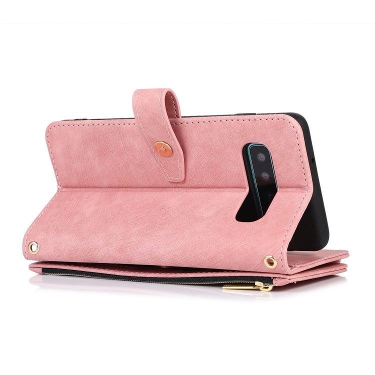 For Samsung Galaxy S10+ Dream 9-Card Wallet Zipper Bag Leather Phone Case