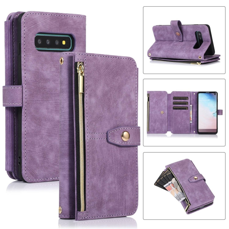 For Samsung Galaxy S10e Dream 9-Card Wallet Zipper Bag Leather Phone Case