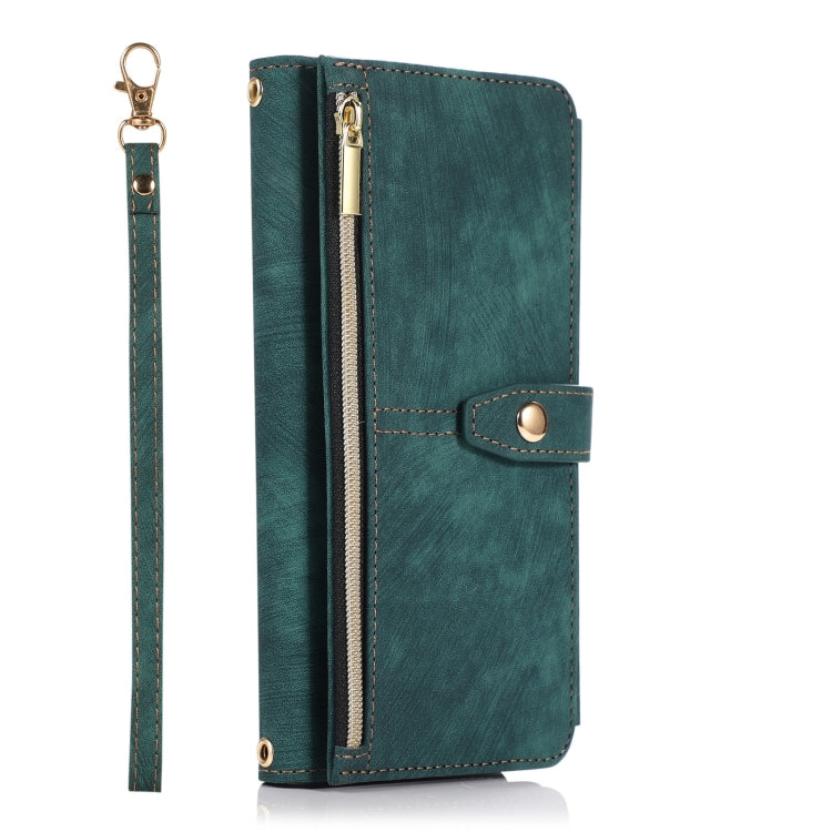 For Samsung Galaxy Note20 Dream 9-Card Wallet Zipper Bag Leather Phone Case