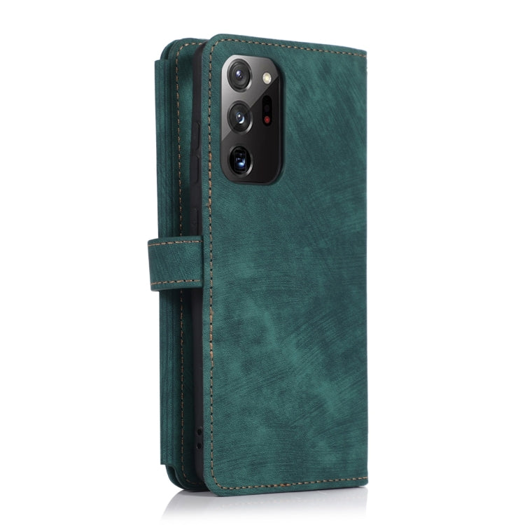 For Samsung Galaxy Note20 Dream 9-Card Wallet Zipper Bag Leather Phone Case
