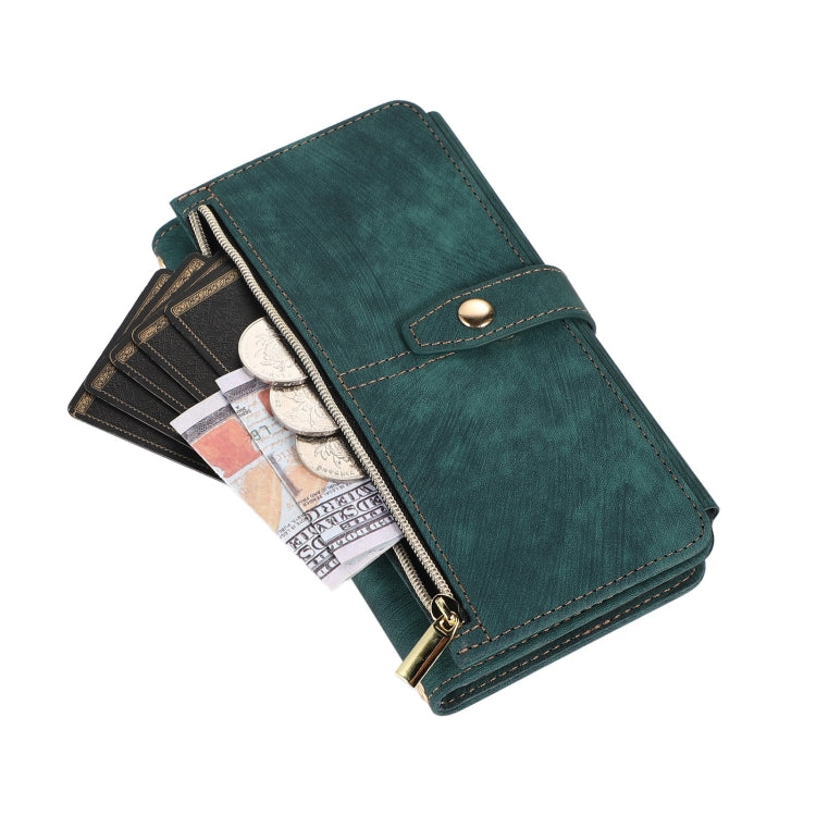 For Samsung Galaxy Note20 Dream 9-Card Wallet Zipper Bag Leather Phone Case