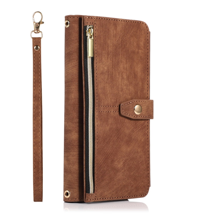 For Samsung Galaxy Note20 Dream 9-Card Wallet Zipper Bag Leather Phone Case