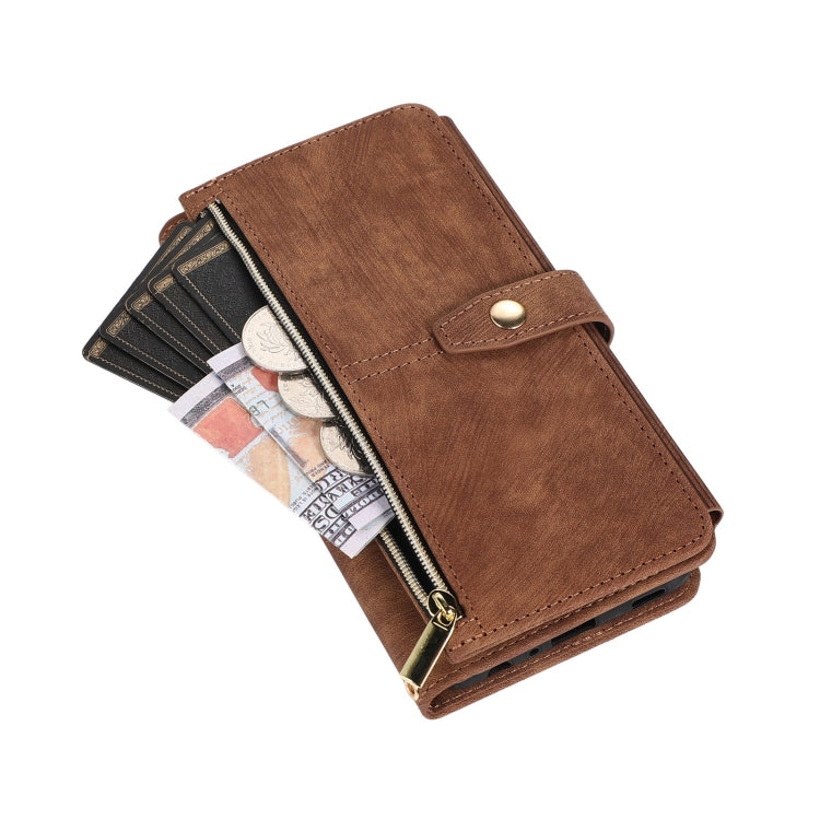 For Samsung Galaxy Note20 Dream 9-Card Wallet Zipper Bag Leather Phone Case