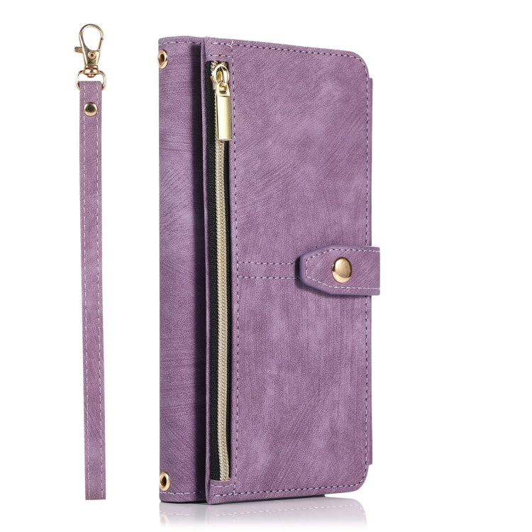 For Samsung Galaxy Note20 Dream 9-Card Wallet Zipper Bag Leather Phone Case