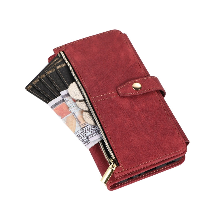 For Samsung Galaxy Note20 Ultra Dream 9-Card Wallet Zipper Bag Leather Phone Case