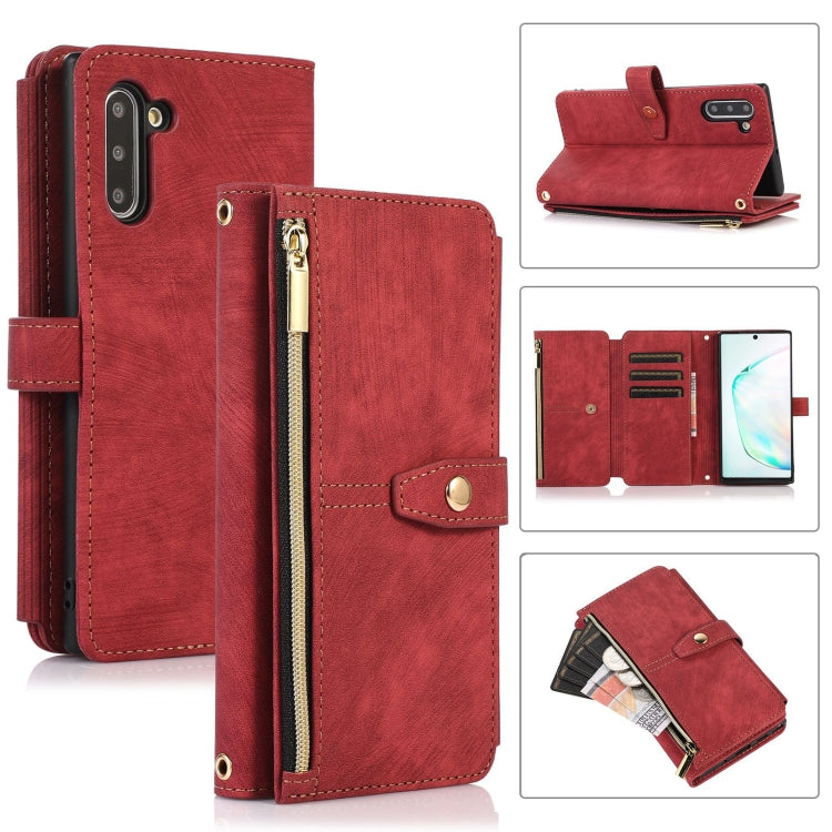 For Samsung Galaxy Note10 Dream 9-Card Wallet Zipper Bag Leather Phone Case