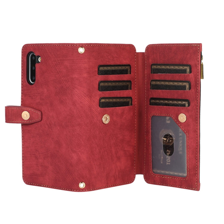 For Samsung Galaxy Note10 Dream 9-Card Wallet Zipper Bag Leather Phone Case