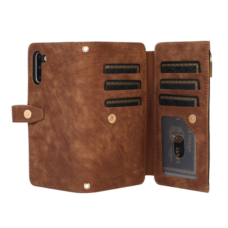 For Samsung Galaxy Note10 Dream 9-Card Wallet Zipper Bag Leather Phone Case