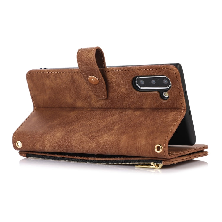 For Samsung Galaxy Note10 Dream 9-Card Wallet Zipper Bag Leather Phone Case