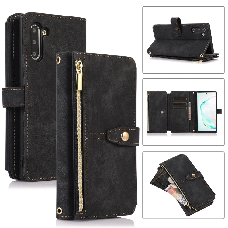 For Samsung Galaxy Note10 Dream 9-Card Wallet Zipper Bag Leather Phone Case