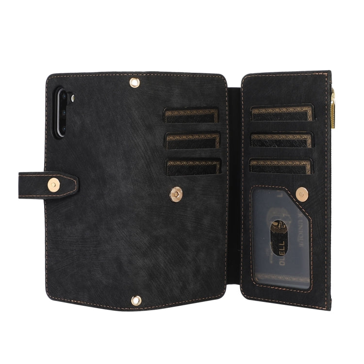 For Samsung Galaxy Note10 Dream 9-Card Wallet Zipper Bag Leather Phone Case