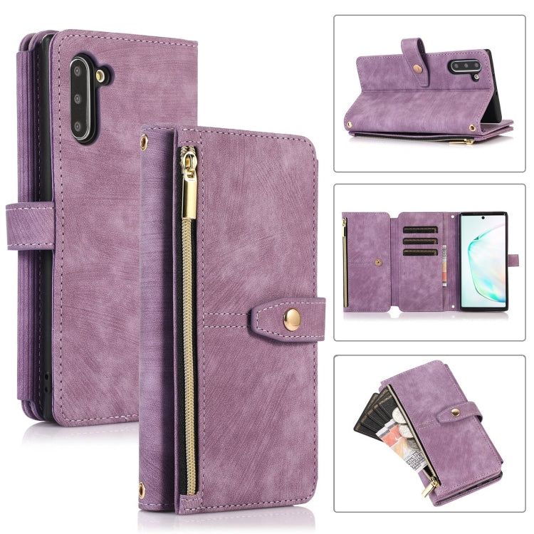 For Samsung Galaxy Note10 Dream 9-Card Wallet Zipper Bag Leather Phone Case