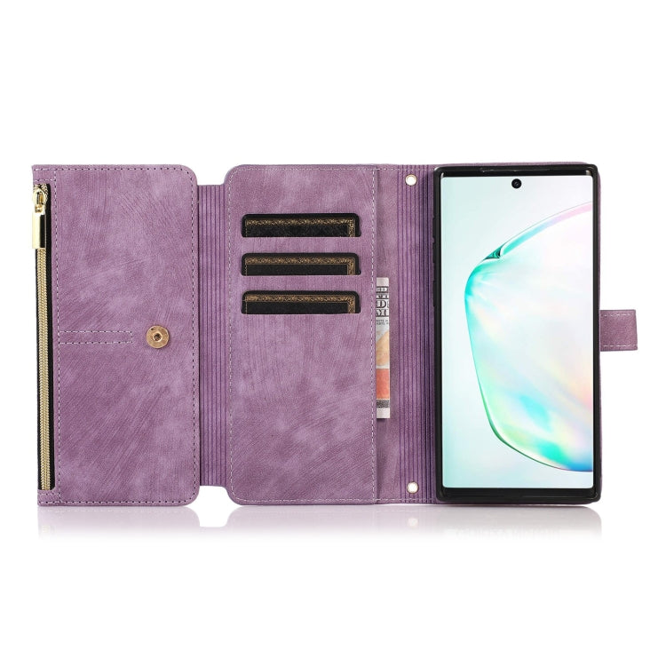 For Samsung Galaxy Note10 Dream 9-Card Wallet Zipper Bag Leather Phone Case