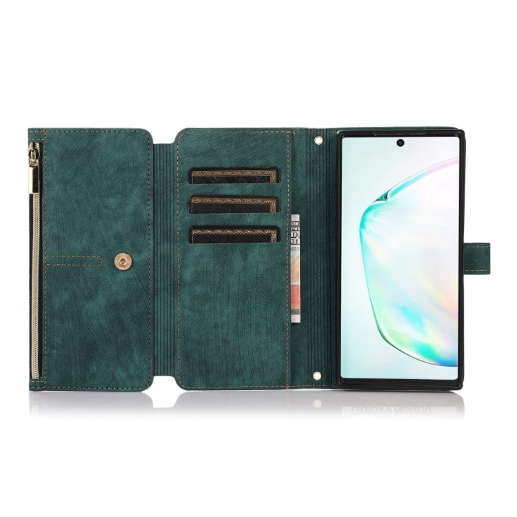 For Samsung Galaxy Note10+ Dream 9-Card Wallet Zipper Bag Leather Phone Case