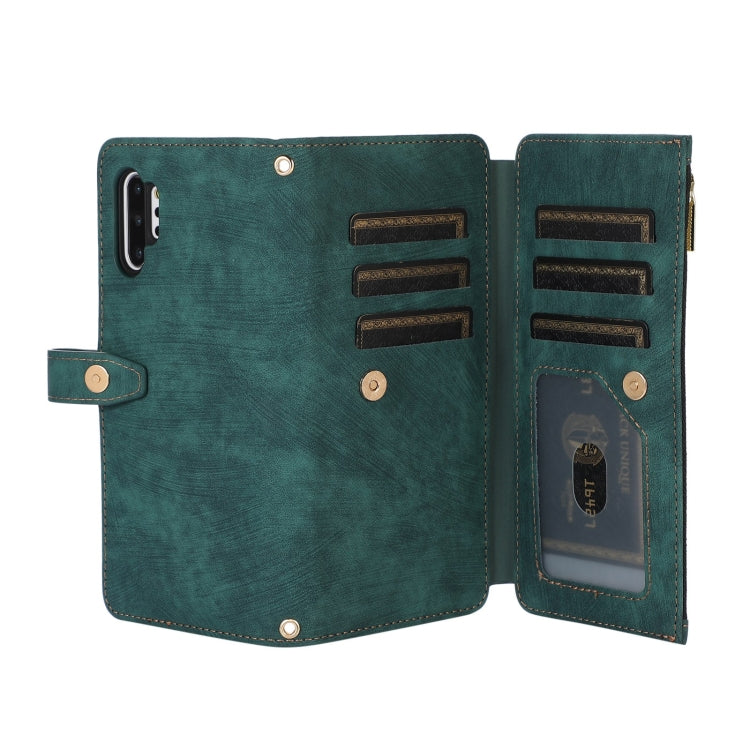 For Samsung Galaxy Note10+ Dream 9-Card Wallet Zipper Bag Leather Phone Case
