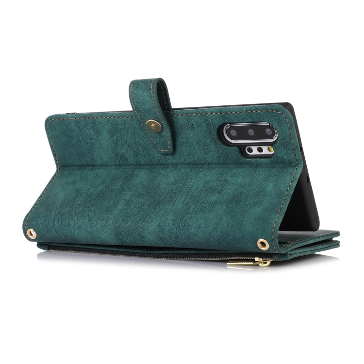 For Samsung Galaxy Note10+ Dream 9-Card Wallet Zipper Bag Leather Phone Case