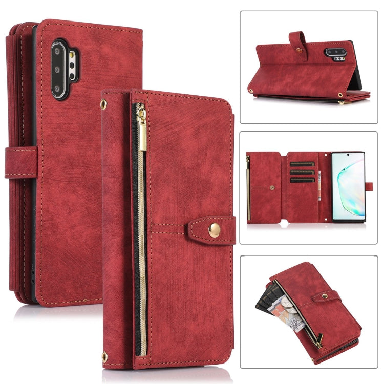 For Samsung Galaxy Note10+ Dream 9-Card Wallet Zipper Bag Leather Phone Case