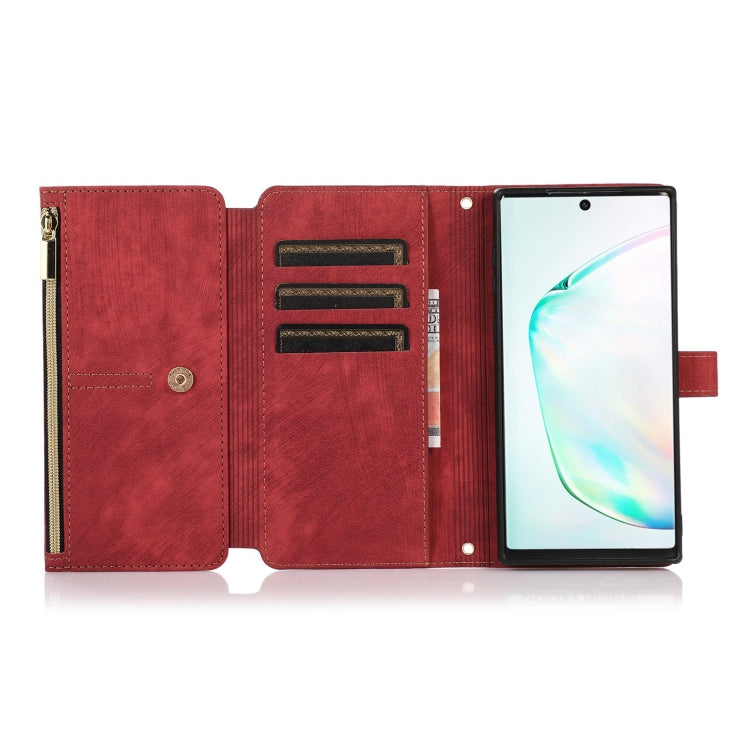 For Samsung Galaxy Note10+ Dream 9-Card Wallet Zipper Bag Leather Phone Case