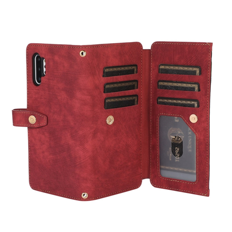 For Samsung Galaxy Note10+ Dream 9-Card Wallet Zipper Bag Leather Phone Case