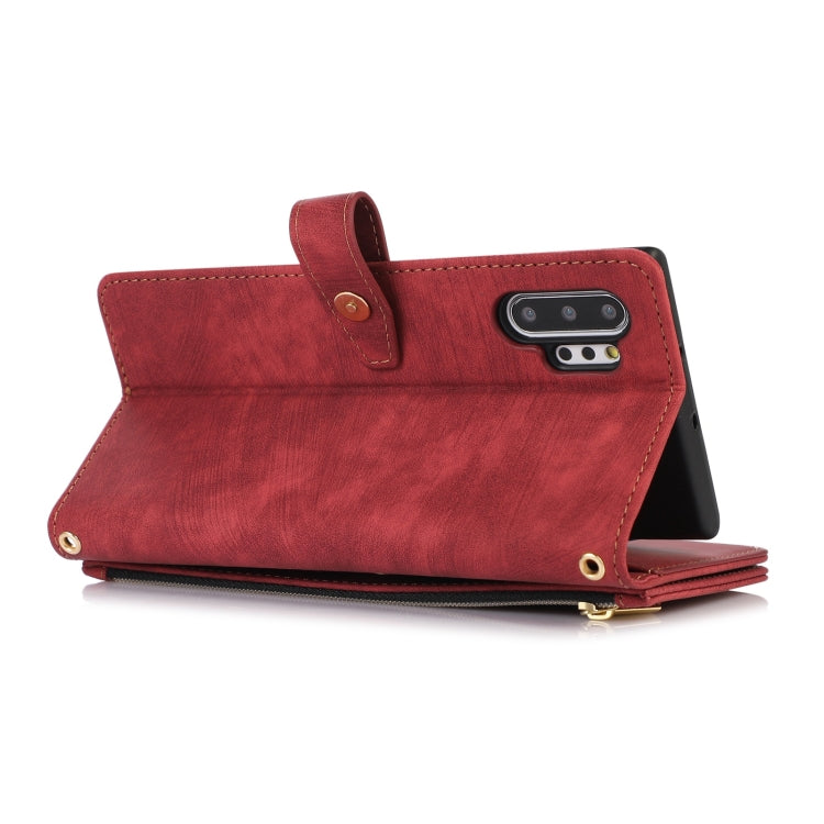 For Samsung Galaxy Note10+ Dream 9-Card Wallet Zipper Bag Leather Phone Case