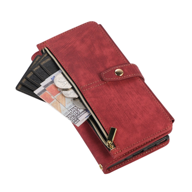 For Samsung Galaxy Note10+ Dream 9-Card Wallet Zipper Bag Leather Phone Case