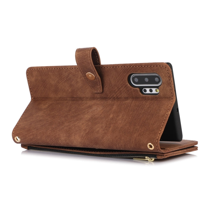 For Samsung Galaxy Note10+ Dream 9-Card Wallet Zipper Bag Leather Phone Case