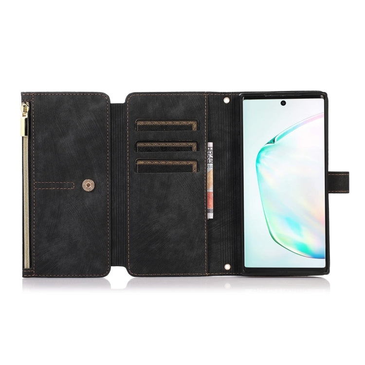 For Samsung Galaxy Note10+ Dream 9-Card Wallet Zipper Bag Leather Phone Case