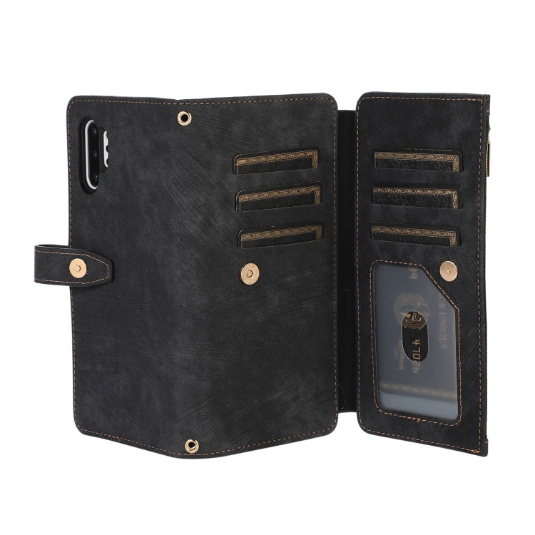 For Samsung Galaxy Note10+ Dream 9-Card Wallet Zipper Bag Leather Phone Case