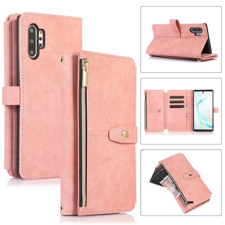 For Samsung Galaxy Note10+ Dream 9-Card Wallet Zipper Bag Leather Phone Case