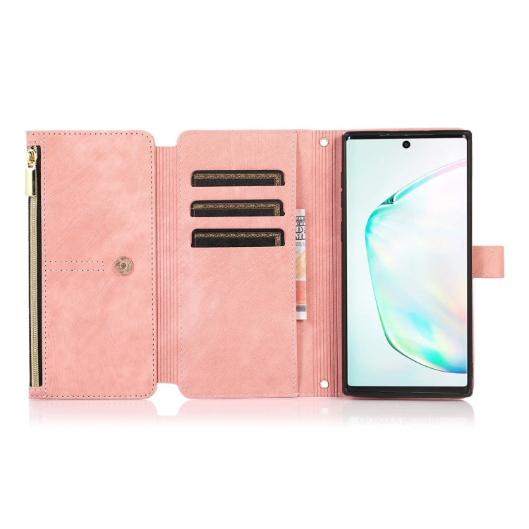 For Samsung Galaxy Note10+ Dream 9-Card Wallet Zipper Bag Leather Phone Case