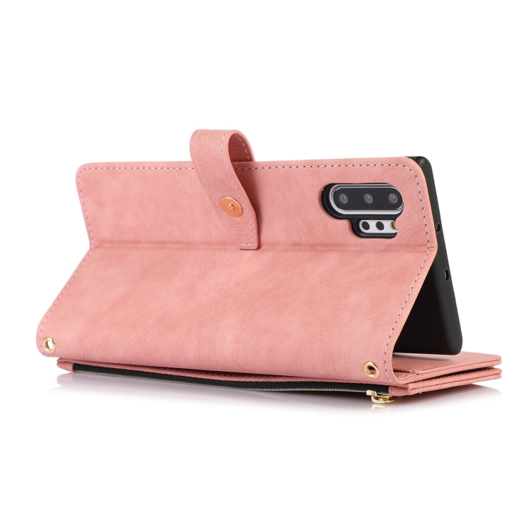 For Samsung Galaxy Note10+ Dream 9-Card Wallet Zipper Bag Leather Phone Case