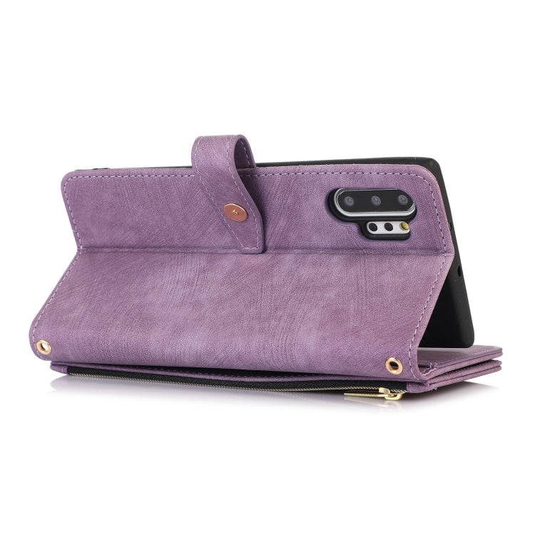 For Samsung Galaxy Note10+ Dream 9-Card Wallet Zipper Bag Leather Phone Case