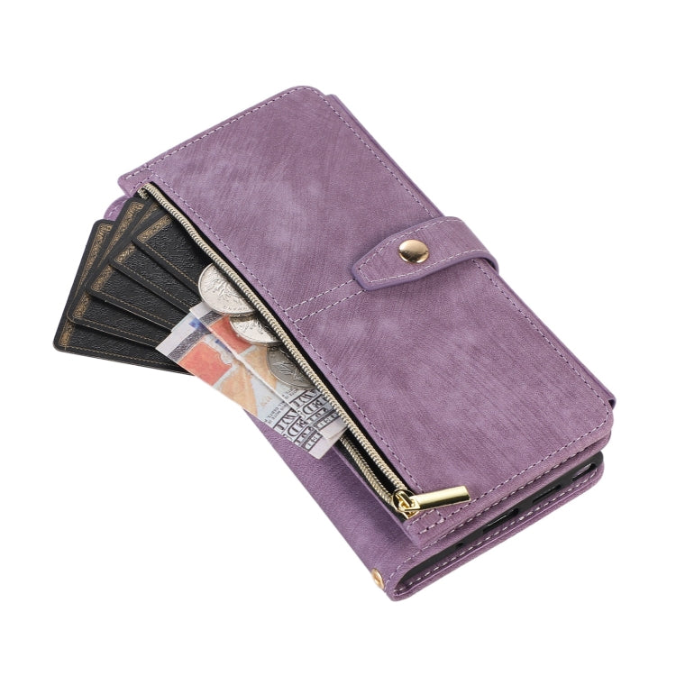For Samsung Galaxy Note10+ Dream 9-Card Wallet Zipper Bag Leather Phone Case