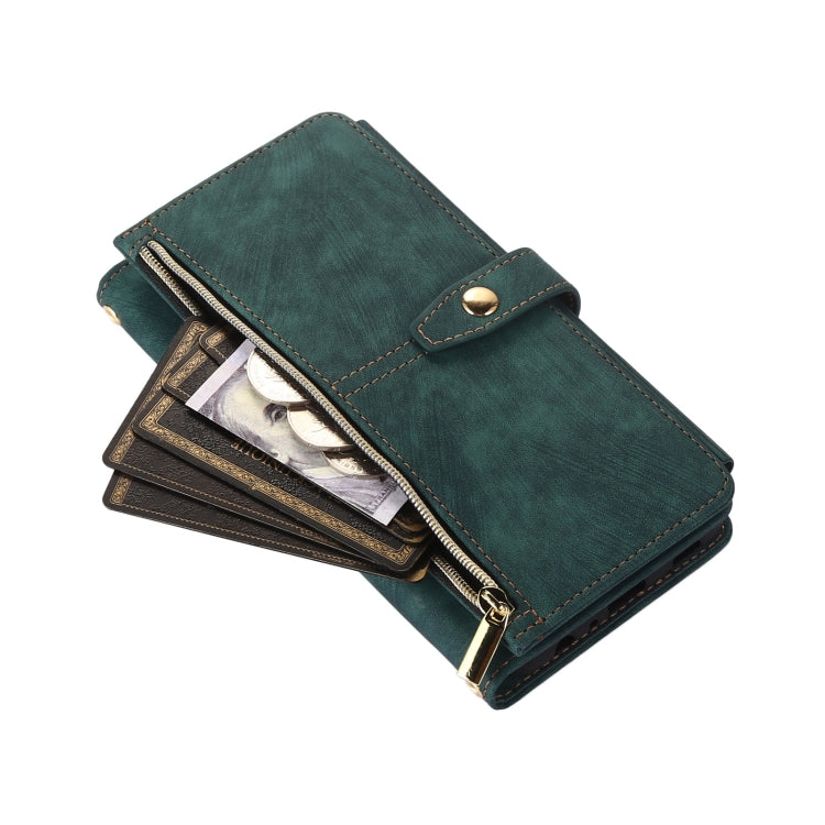 For Samsung Galaxy A32 5G Dream 9-Card Wallet Zipper Bag Leather Phone Case