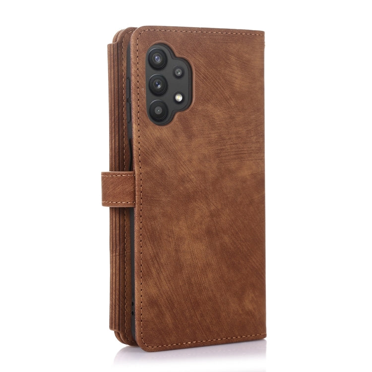For Samsung Galaxy A32 5G Dream 9-Card Wallet Zipper Bag Leather Phone Case