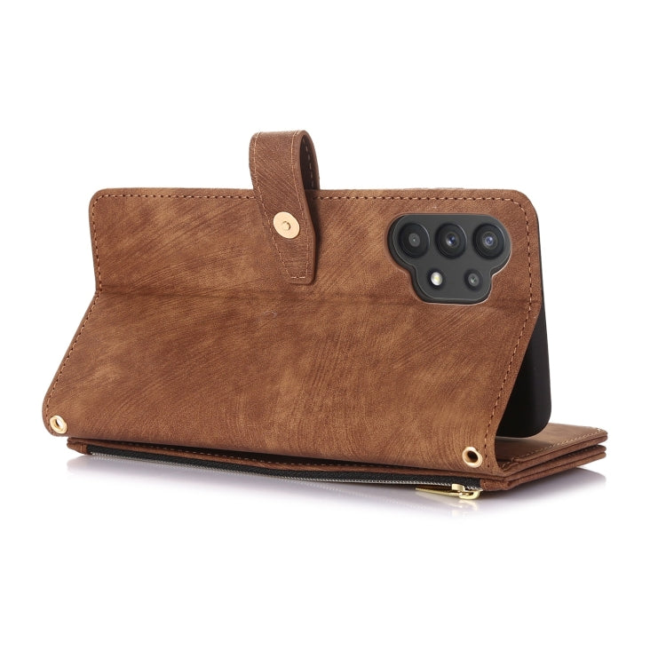 For Samsung Galaxy A32 5G Dream 9-Card Wallet Zipper Bag Leather Phone Case