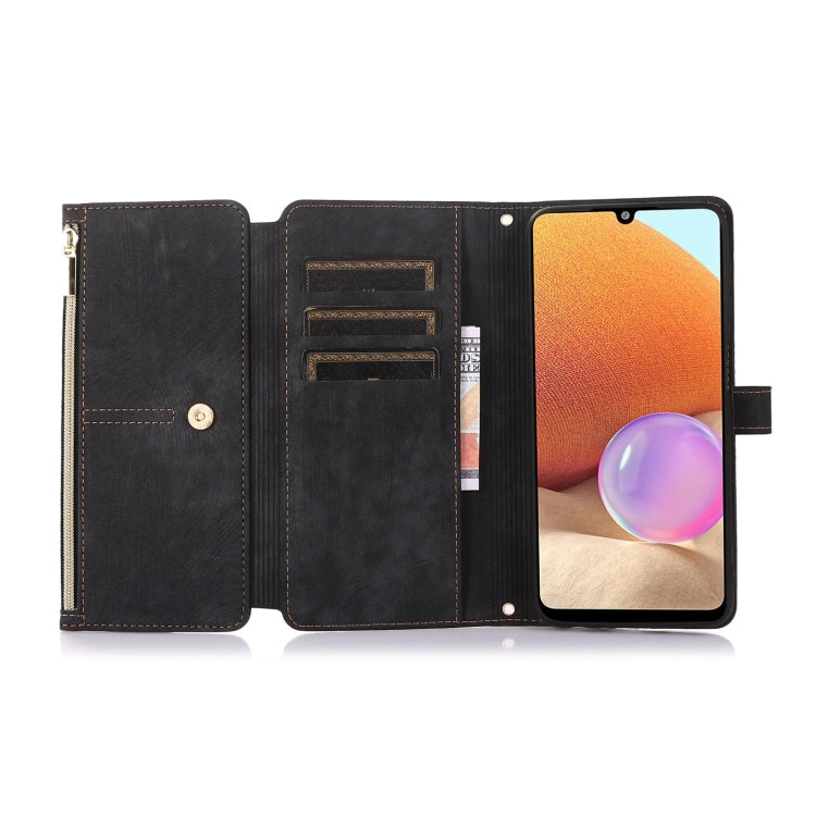 For Samsung Galaxy A32 5G Dream 9-Card Wallet Zipper Bag Leather Phone Case