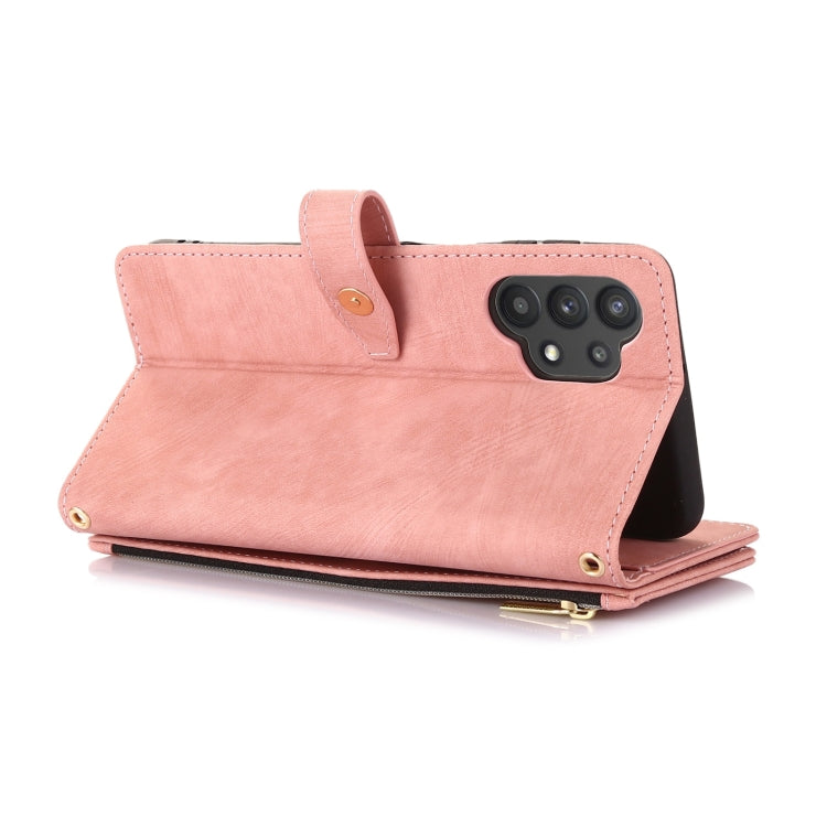 For Samsung Galaxy A32 5G Dream 9-Card Wallet Zipper Bag Leather Phone Case