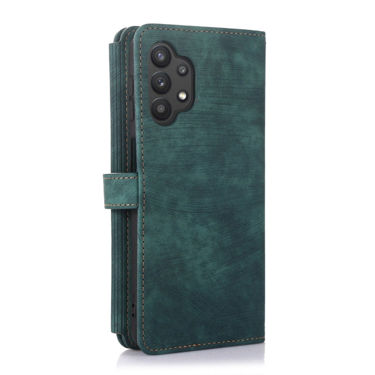 For Samsung Galaxy A32 4G Dream 9-Card Wallet Zipper Bag Leather Phone Case