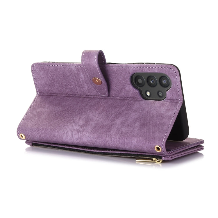 For Samsung Galaxy A32 4G Dream 9-Card Wallet Zipper Bag Leather Phone Case