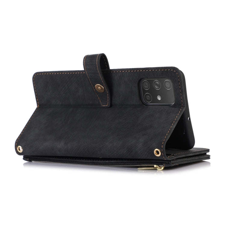 For Samsung Galaxy A51 4G Dream 9-Card Wallet Zipper Bag Leather Phone Case