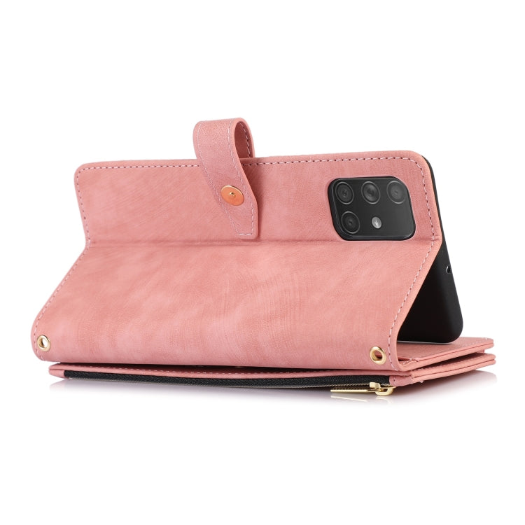 For Samsung Galaxy A51 4G Dream 9-Card Wallet Zipper Bag Leather Phone Case