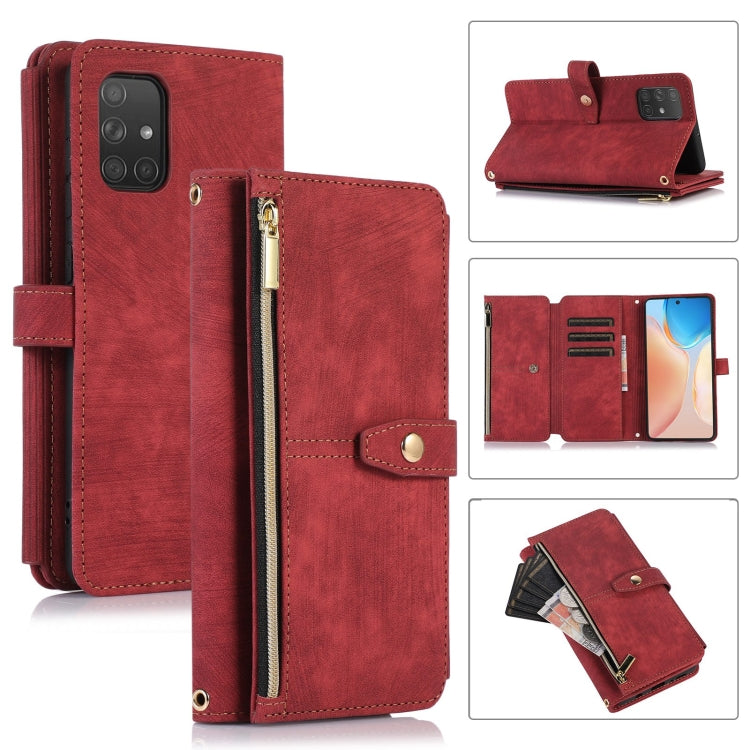 For Samsung Galaxy A71 4G Dream 9-Card Wallet Zipper Bag Leather Phone Case