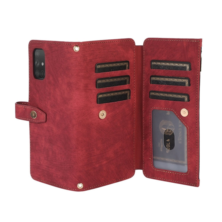 For Samsung Galaxy A71 4G Dream 9-Card Wallet Zipper Bag Leather Phone Case