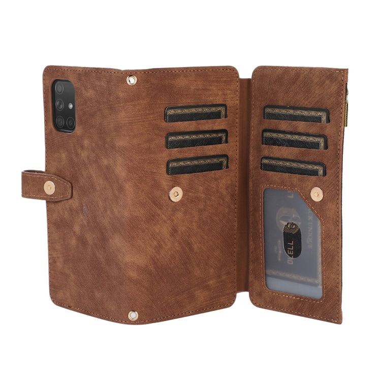For Samsung Galaxy A71 4G Dream 9-Card Wallet Zipper Bag Leather Phone Case