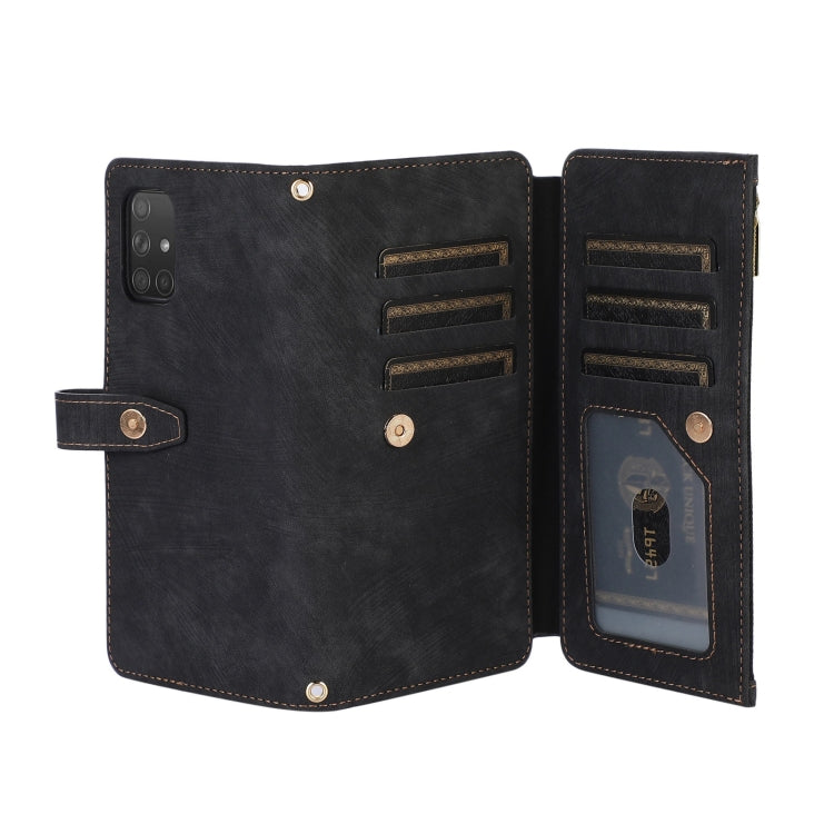 For Samsung Galaxy A71 4G Dream 9-Card Wallet Zipper Bag Leather Phone Case